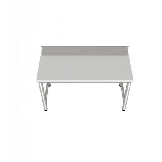 BANCO DA LAVORO PER PASTICCERIA 2200x800 CON ALZATINA E SENZA RIPIANO INTERMEDIO - professionale