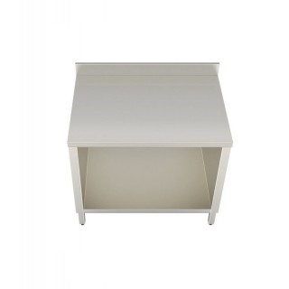 OPEN CABINET TABLE 800X700 WITH BACK WITHOUT INTERMEDIATE SHELF