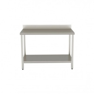  OPEN TABLE 1200X600 WITH LOWER SHELF AND REAR BACK