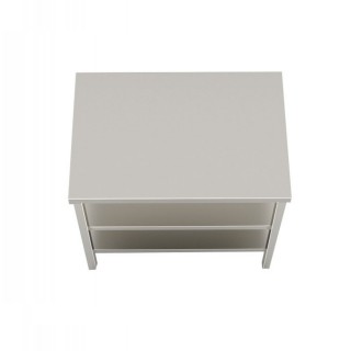  OPEN TABLE 700x700 WITHOUT BACKSIDE WITH 2 LOWER SHELVES