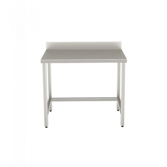 OPEN TABLE 900x700 WITH BACK WITHOUT LOWER SHELF - professionale