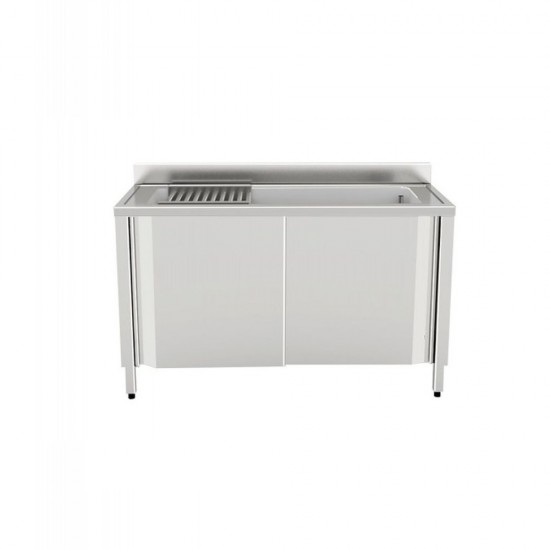 SLIDING CABINET SINK MACERO AND WASHING POTS 1000X700 - professionale