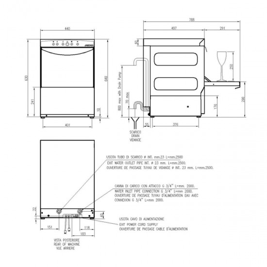 DISHWASHER MOD AF 35.25 CESTO Ø35CM