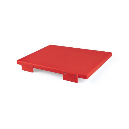 RED CUTTING BOARD 50X30 CM - professionale