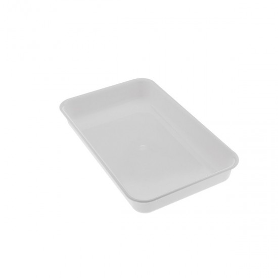 WHITE METHACRYLATE TRAY A7 H. 5 CM
