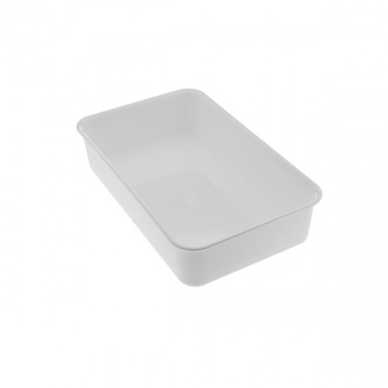 WHITE METHACRYLATE TRAY A7 H. 8,5 CM
