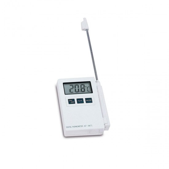 THERMOMETER WITH CABLE AND PROBE -40 ° C / 200 ° C WATERPROOF - risto&food