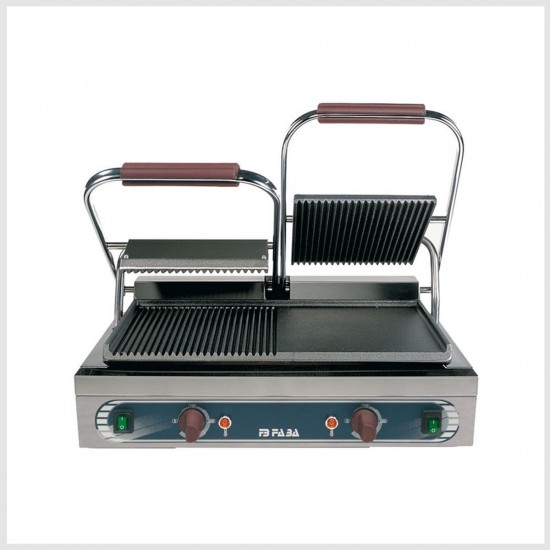 DOUBLE STRIPED / SMOOTH CAST IRON ELECTRIC HOTPLATE - professionale