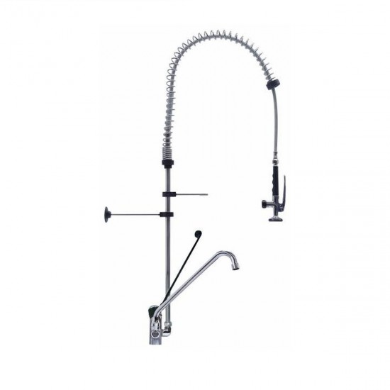 SHOWER GROUP WITH MIXER.MONOFORO PES.CLINICAL HANDLE AND SERVICE TAP, CANE AND SHOWER