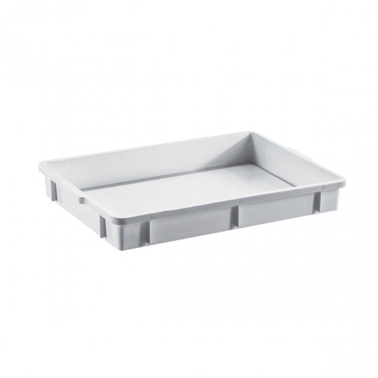 Cassetta impasto pizza impilabile 60x40x11cm, cassetta service piena in polietilene industriale 