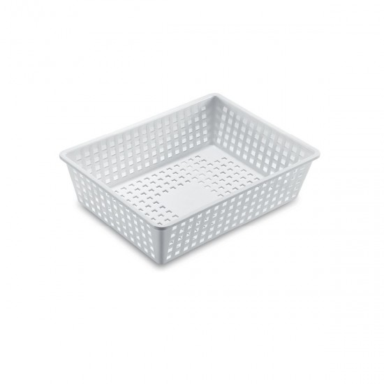 PERFORATED BASKET CM 40X30 WHITE - professionale