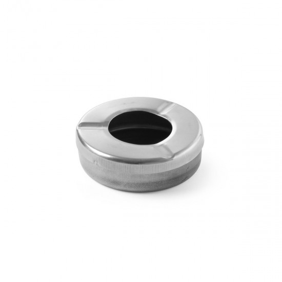 STAINLESS STEEL ASHTRAY WITH LID - professionale
