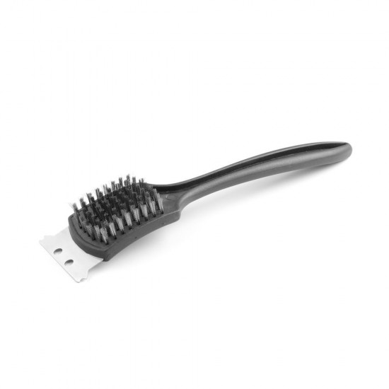 METALLIC BRUSH WITH SCRAPER - cornerchef