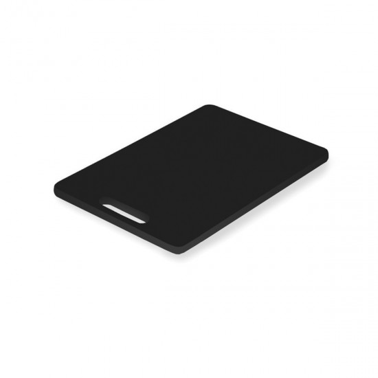 CHOPPING BOARD WITH BLACK HANDLE CM 30X20X1 - professionale