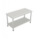 Banco da lavoro per pasticceria 180x100 cm in acciaio inox