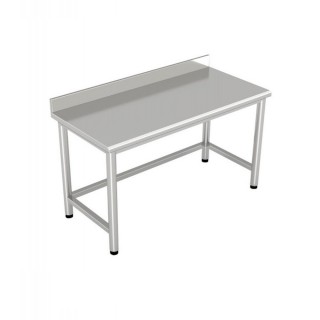 WORKBENCH FOR PASTRY 1800x800 WITH BACK AND WITHOUT INTERMEDIATE SHELF