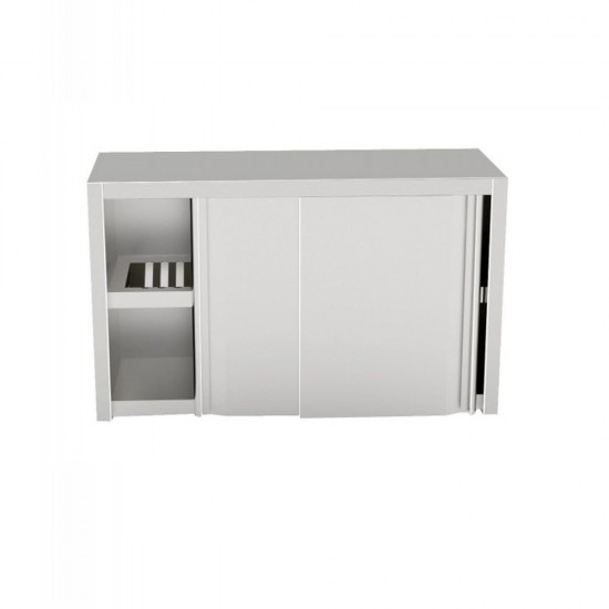 CABINET WALL CABINET 1400x600 WITH SLIDING DOORS AND DISH-PLATE SHELF - professionale