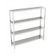 OPEN SHELF WITH SMOOTH SHELVES 1800X500 - professionale