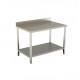 OPEN TABLE 900X600 WITH LOWER SHELF AND REAR BACK - cornerchef