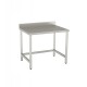 OPEN TABLE 900x700 WITH BACK WITHOUT LOWER SHELF - professionale