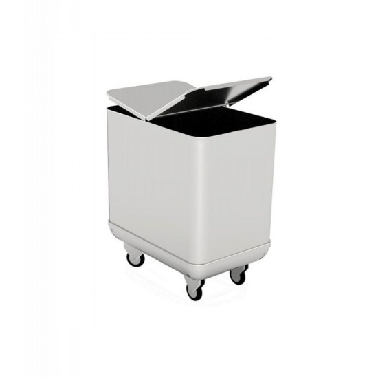 WHEELED HOPPER WITH LID - risto&food
