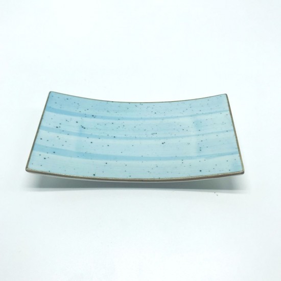 RECTANGULAR TRAY. BLUE