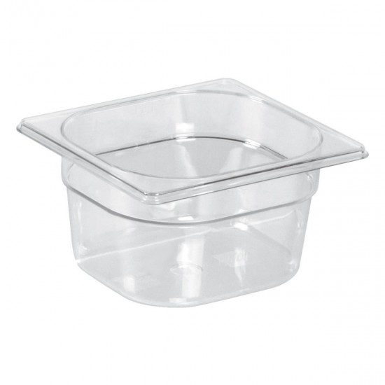 POLYCARBONATE CONTAINER GN 1/6 H 60 - professionale