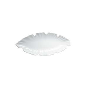 WHITE LEAF PLATE
