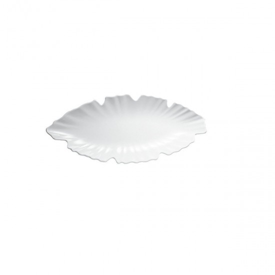 WHITE LEAF PLATE