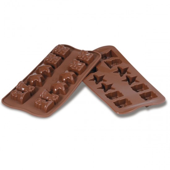 STAMPO IN SILICONE CHRISTMAS 12 FIGURE