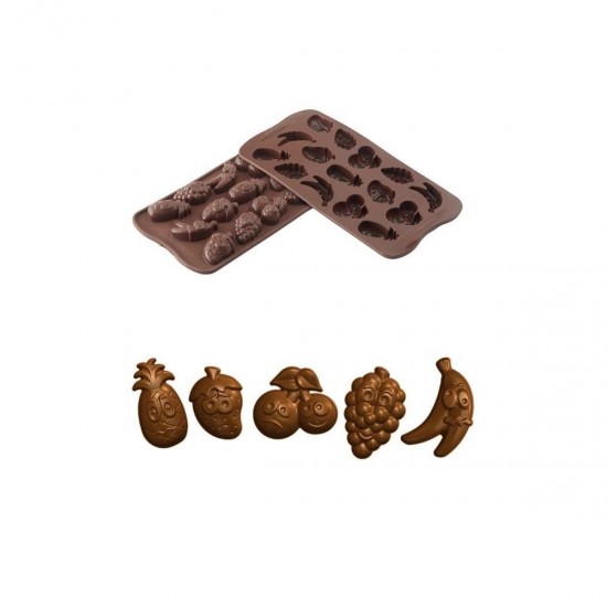 STAMPO SILICONE CHOCO FRUITS - cornerchef