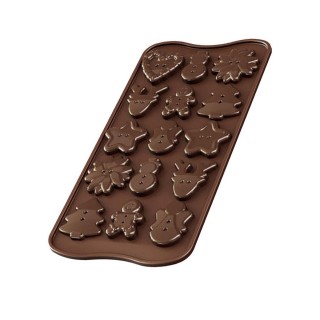  SILICONE MOLD XMAS BUTTONS