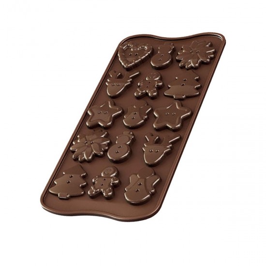 STAMPO IN SILICONE XMAS BUTTONS