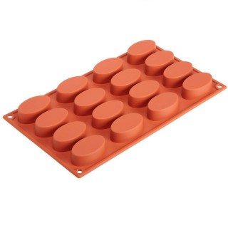 16 OVAL RED SILICONE MOLD