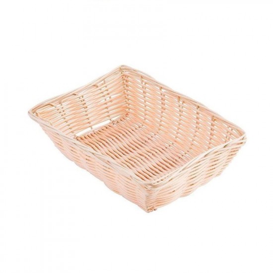 RECTANGULAR POLYPROPYLENE BREAD BASKET CM 21.6X14.4 H 6 - risto&food