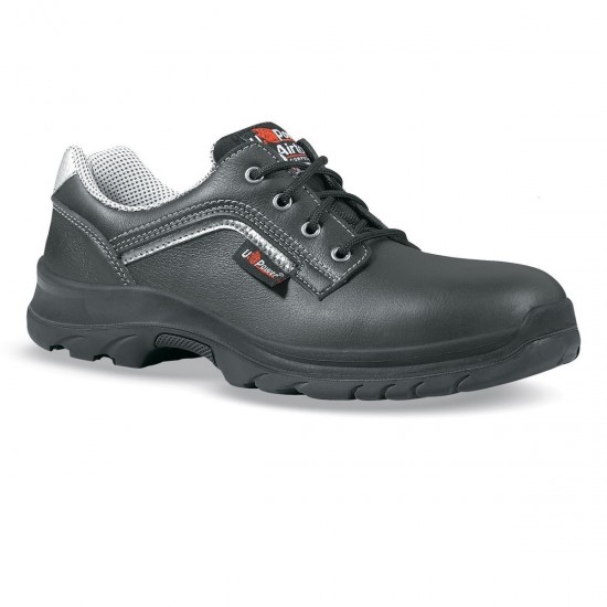 BLACK SHOE WITH LACES AND OXFORD STEEL TOE - risto&food