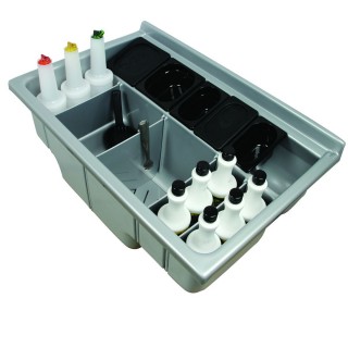  RECESSED DRINK STATION IN ABS / METALLIC GRAY POLYCARBONATE