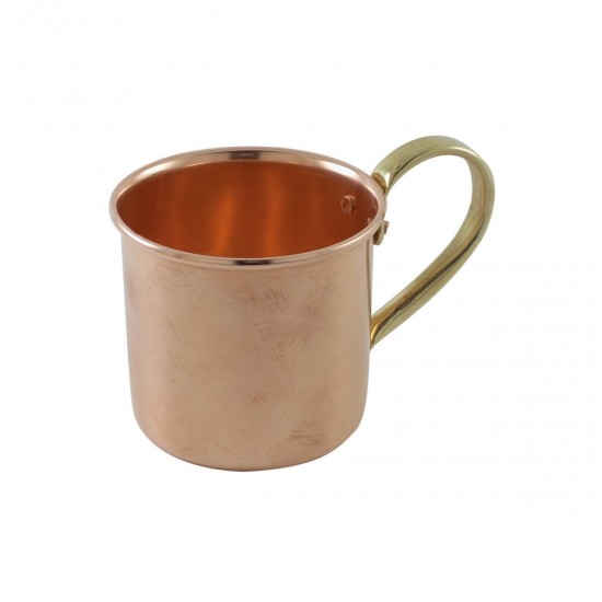 MUG IN RAME CON MANICO OTTONE